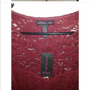 Material Girl Lace Body Suit Size XL